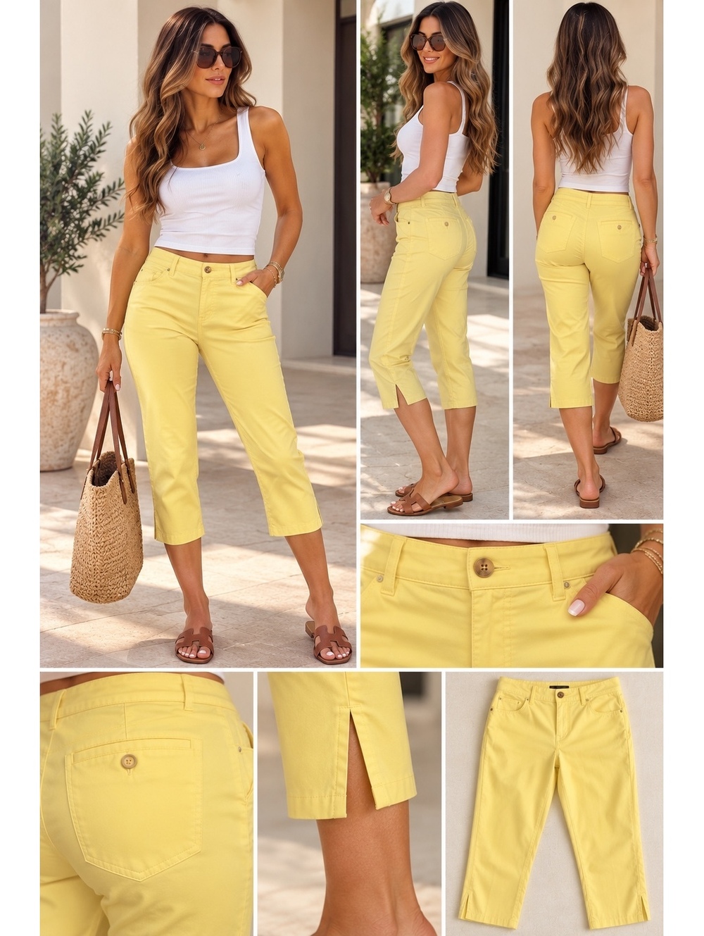 Talbots Yellow Capri Pants